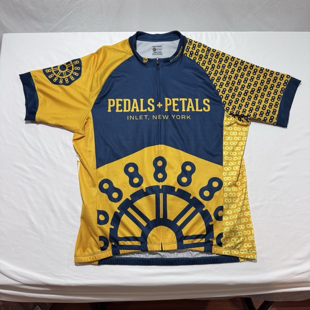 Bontrager Cycling Jersey Trek Pedals + Petals Semi-Fitted Bike Jersey Size Large